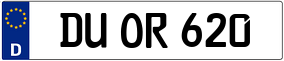 Trailer License Plate
